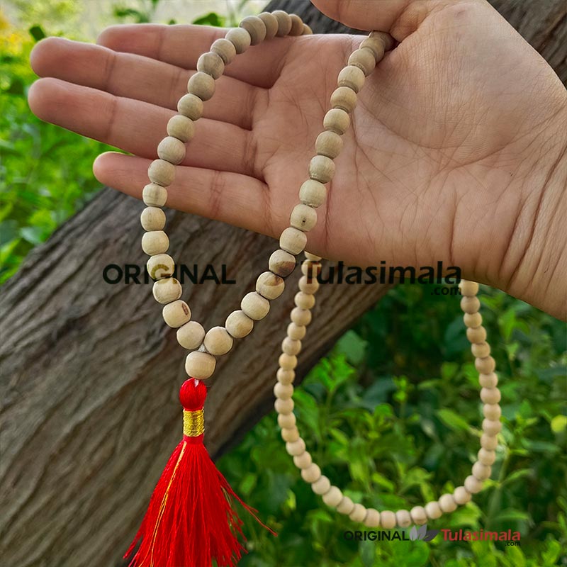 Original Tulsi 108 Beads Japa Kanthi Mala Super Fine Original Tulsi 8mm Bead Size