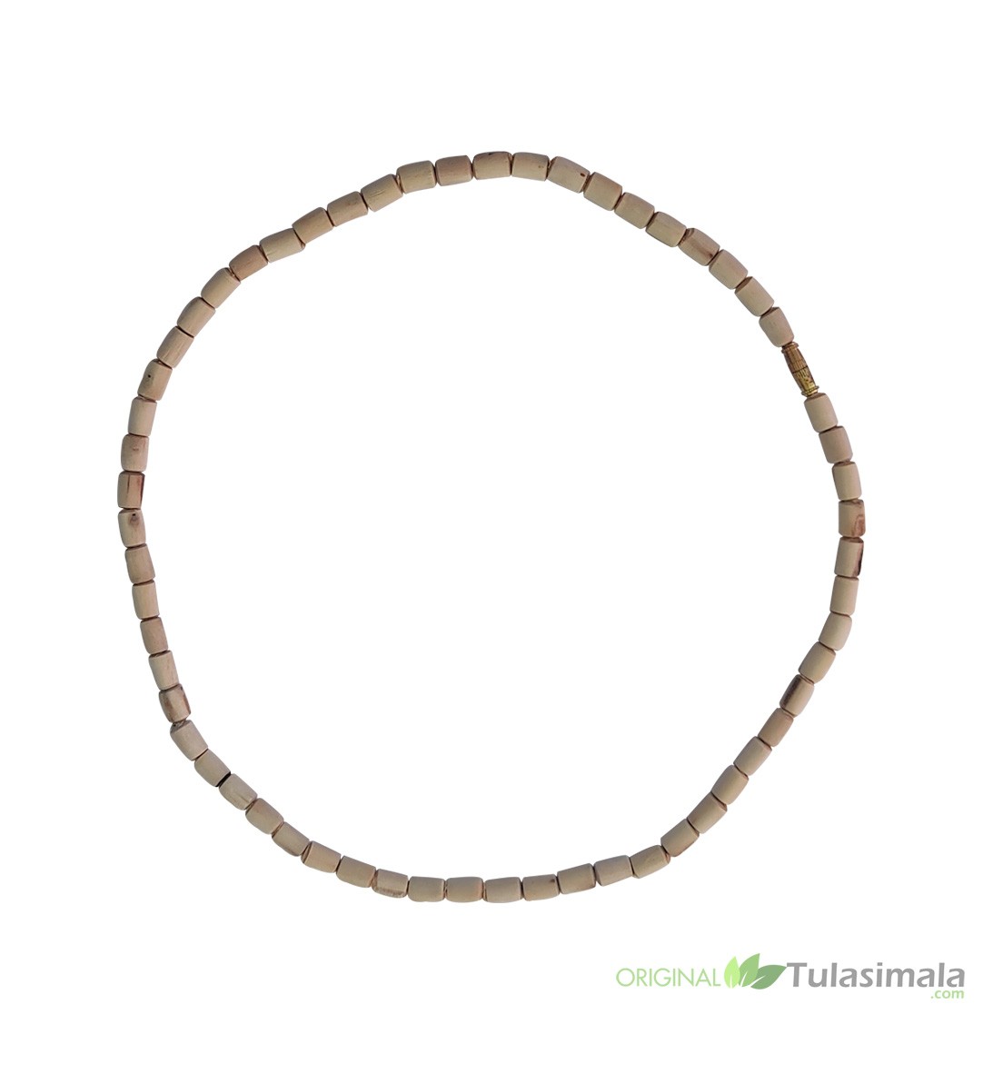 ISKCON Original One Round Tulsi Kanthi Mala Barrel Beads 6mm