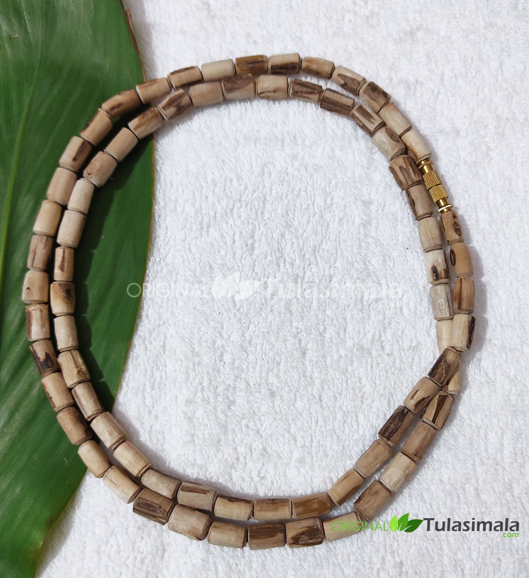 2 Round Tulsi Kanthi Mala Barrel Beads 4mm from Vrindavan Dham