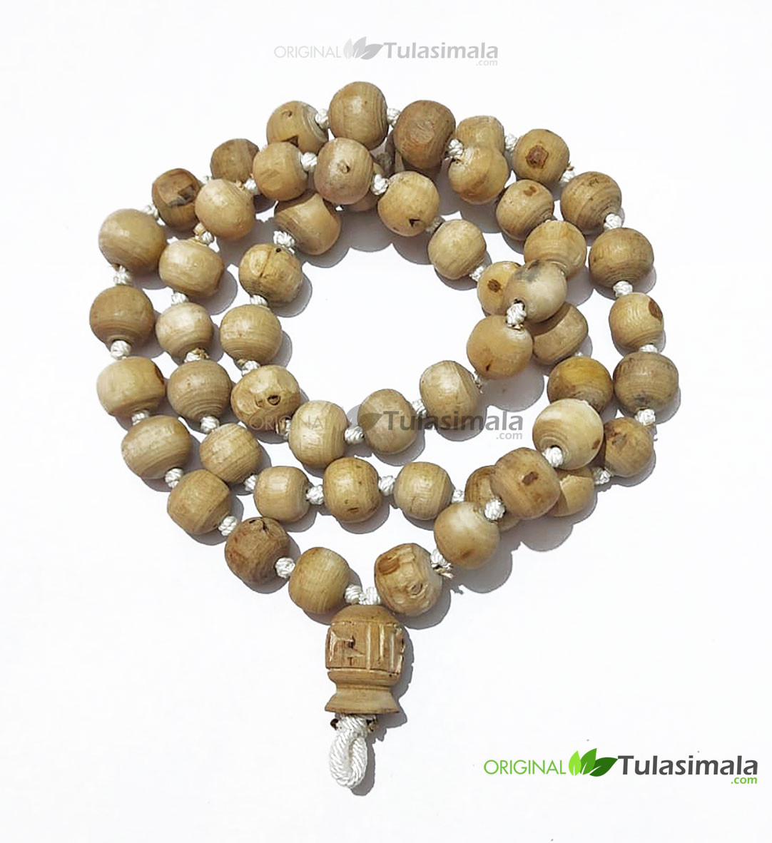 Original Tulsi Beads Knotted Japa Mala 54 + 1 Guru Bead