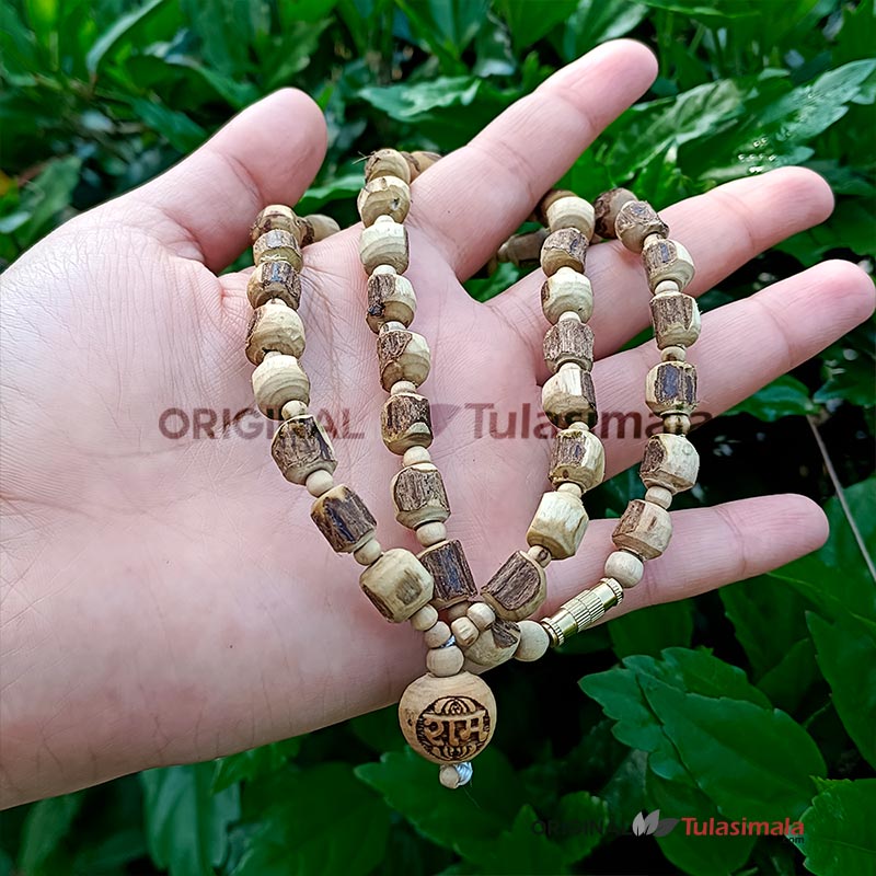 1 Round Original Tulsi  Kanthi Mala With Ram Bead 19 Inches  Length