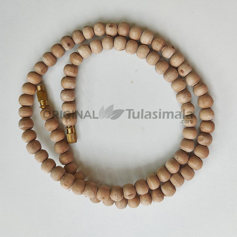 1 Round Original Tulsi Neck Mala 8mm Super Fine Round Tulsi Beads 17 Inches Length Mala