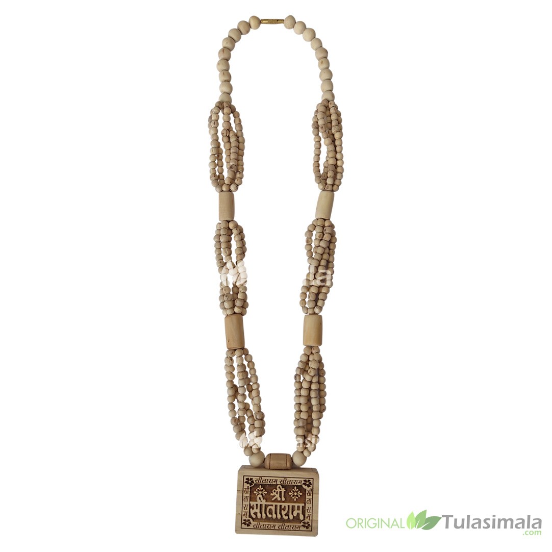 ISKCON Shri Sitaram Bhaktmal Panch Mala Original Tulsi Locket mala